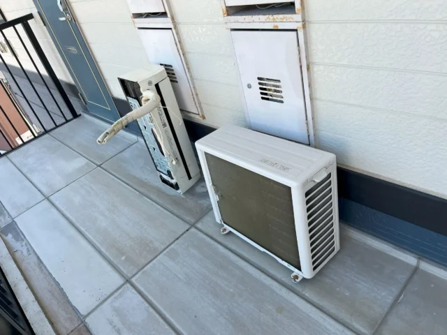 鹿児島市武でエアコン1台を無料回収しました｜賃貸アパート2階・高所作業ありの作業実績（2024年10月）
