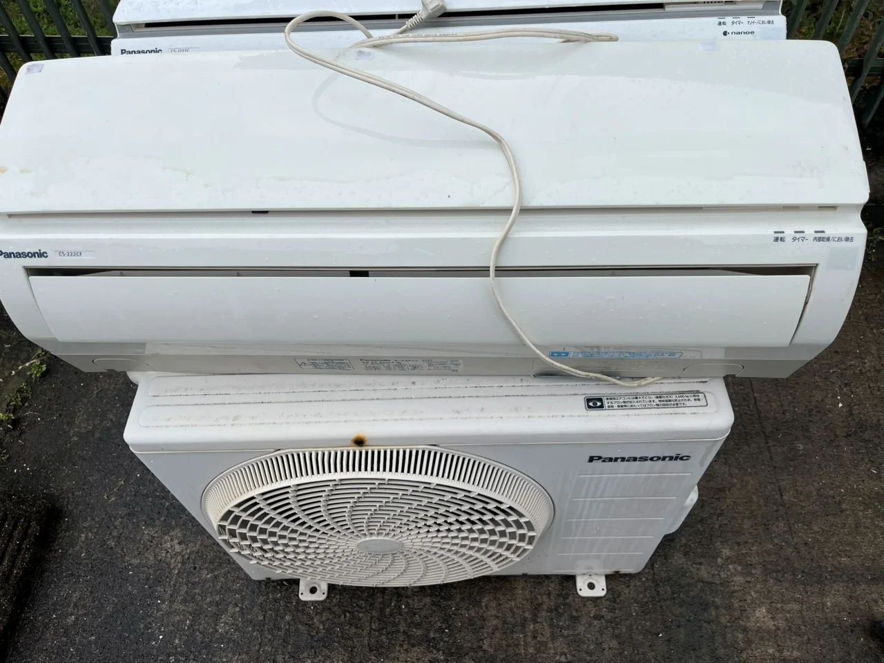 鹿児島市坂之上でエアコン1台を無料回収しました｜アパート3階ベランダ設置・取り外しから回収まで対応