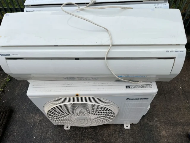鹿児島市坂之上でエアコン1台を無料回収しました｜アパート3階ベランダ設置・取り外しから回収まで対応