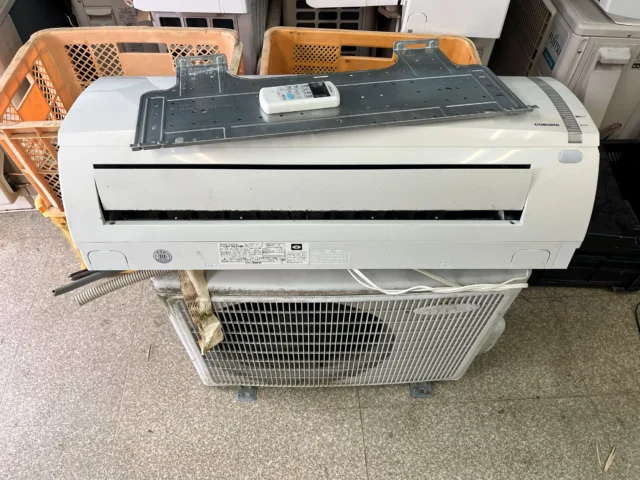 鹿児島市小野町でエアコン1台を無料回収しました｜メゾネット2階の高所壁付け室外機・浄水器・EPSONプリンターもまとめて処分
