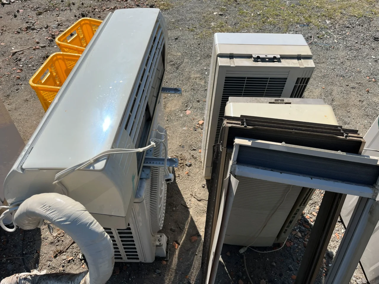 鹿児島市中央町でエアコンとウィンドウエアコンを無料回収しました|マンション3階・他社見積もり2万円超が0円に