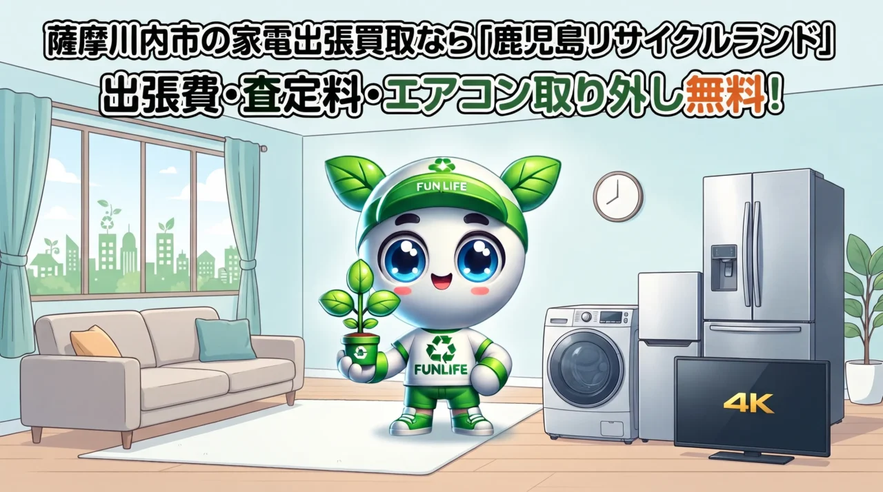 【薩摩川内市】家電出張買取・高価買取なら「鹿児島リサイクルランド」へお任せください！