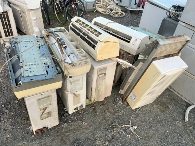 鹿児島市伊敷で家庭用エアコン5台とウィンドウエアコン1台を無料回収しました｜不動産管理会社様からのご依頼