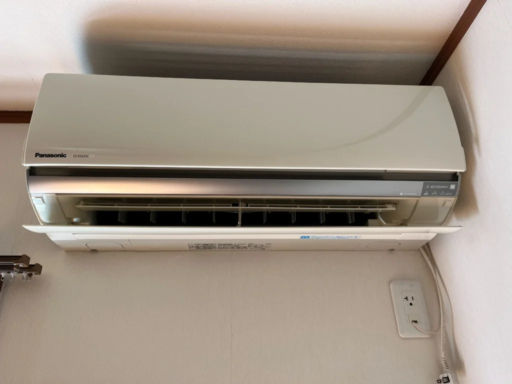 エアコン取り外し前