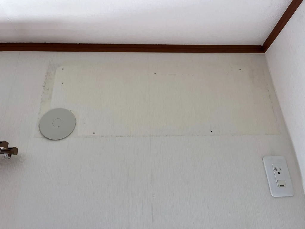 エアコン取り外し後