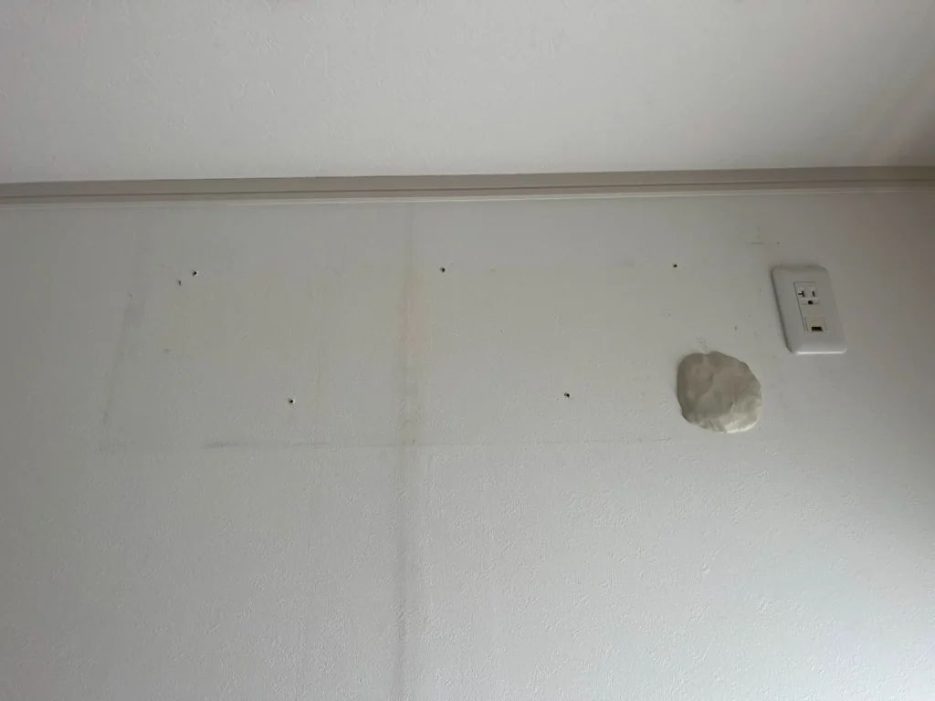 エアコン取り外し後